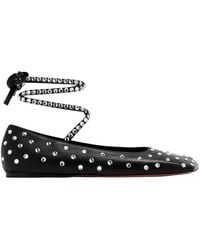 AMINA MUADDI - Ane Crystal Embellished Ballerina Flats - Lyst