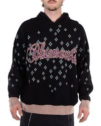 Bluemarble - Rhinestone-Embellished Jacquard Jumper - Lyst