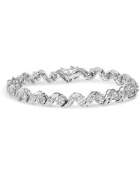 Haus of Brilliance - 14K 2.00 Cttw Diamond Cluster And Spiral Link Bracelet (I-J Color, I1-I2 Clarity) - Lyst