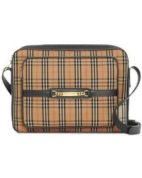 Burberry The Large 1983 Check Link Camera Bag - Black