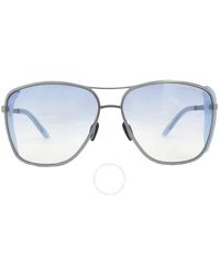 Porsche Design - Grey Rectangular Sunglasses P8600 C 62 - Lyst