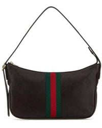 Gucci - Dark Leather Small Lunetta Shoulder Bag Joybrownvrv Borse A Mano - Lyst
