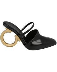 Ferragamo - Ferragamo Elina Gancini Mule Heels - Lyst