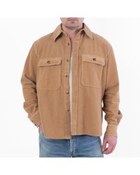 Saint Laurent - Corduroy Long-Sleeved Overshirt - Lyst