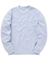 Lacoste - Crewneck Logo Embroidered Sweatshirt, Brand Size 4 - Lyst