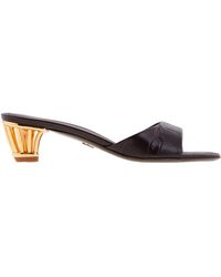 Ferragamo - Arya 40 Cage Heel Mules - Lyst
