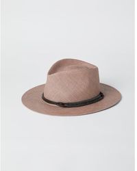 Brunello Cucinelli - Woven Fedora Hat - Lyst