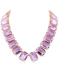 Swarovski - Tone Plated Millenia Tennis Necklace - Lyst