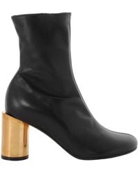 Lanvin - Sequence Chunky Heeled Boots, Brand Size 35 Us Size 4 - Lyst