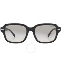 COACH - Grey Rectangular Sunglasses Hc8388u 57993c 56 - Lyst