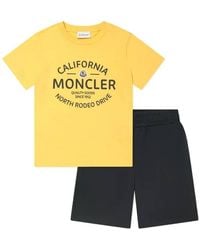 Moncler - Logo-Print Cotton T-Shirt Set - Lyst