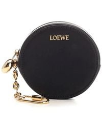 Loewe - Pebble Cookie Calfskin Key Holder - Lyst