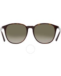 Moncler - Polarized Grey Gradient Round Sunglasses Ml0189-f 56r 54 - Lyst