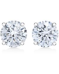 Haus of Brilliance - 14k White Gold 1ct Tdw Diamond Solitaire Stud Earrings - Lyst