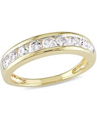 Amour - 3/4 Ct Tw Channel Set Diamond Anniversary Band - Lyst