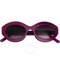 Bertha - Pink Oval Sunglasses - Lyst