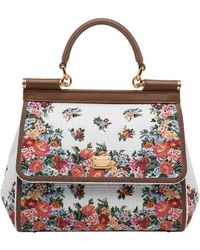 Dolce & Gabbana - Dolce & Gabbana Medium Sicily Embroidered Handbag - Lyst