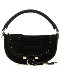 Chloé - Suede Mini Marcie Shoulder Bag - Lyst