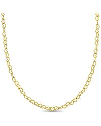 Amour - 3Mm Heart Link Necklace - Lyst