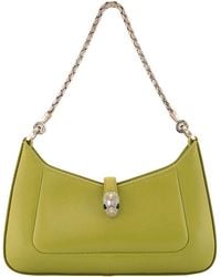 BVLGARI - Small Serpenti Baia Leather Shoulder Bag - Lyst