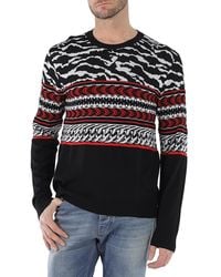 Roberto Cavalli - Intarsia Wool-blend Sweater - Lyst