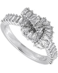 Swarovski - Matrix Baguette Cut Knot Ring, Size 60 - Lyst