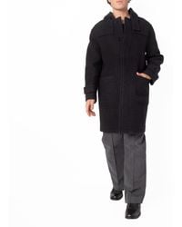 Burberry - Single-Breasted Wool Duffle Coat, Brand Size 48 Us - Lyst