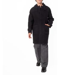 Burberry - Single-Breasted Wool Duffle Coat, Brand Size 48 Us - Lyst