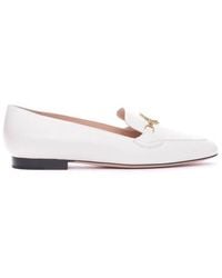 Bally - Obrien Logo Plaque Leather Loafers, Brand Size 4.5 Us - Lyst