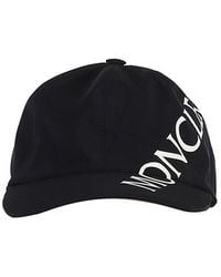 Moncler - Diagonal Logo-Print Baseball Cap - Lyst