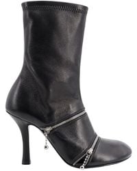 Burberry - Sleek Leather Ankle Boots For - Lyst