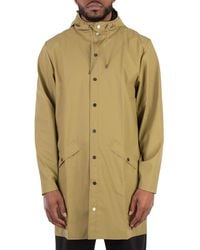 Rains - Curve Hooded Belted Waterproof Jacket - Lyst