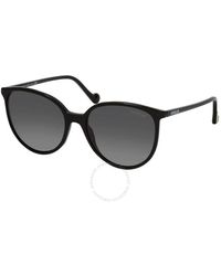 Moncler - Polarized Smoke Cat Eye Sunglasses Ml0177 01d 56 - Lyst