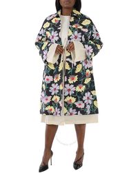 Marni - Floral-print Oversized Coat - Lyst
