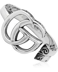 Gucci - Aged Double G Marmont Ring - Lyst
