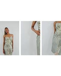 Maison Margiela - Ladies Bow Detail Midi Dress, Brand Size 38 (Us - Lyst