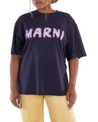 Marni - Logo Organic Cotton T-Shirt - Lyst