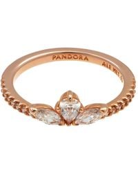PANDORA - Ladies Sparkling Herbarium Cluster Ring - Lyst