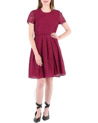 Burberry - Amber Italian Lace A-line Dress - Lyst