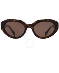 Michael Kors - Empire Brown Solid Oval Sunglasses Mk2192 328873 53 - Lyst