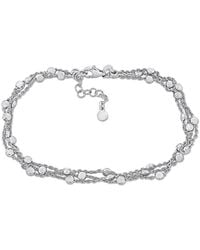 Amour - Multi-Strand Anklet With Sterling Lobster Clasp - Lyst