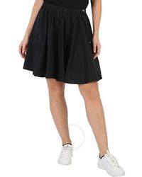 Moncler - Gonna Gathered A-line Mini Skirt - Lyst