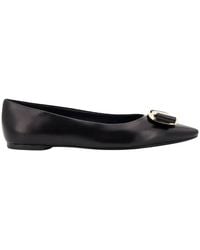 Ferragamo - New Vara Plate Zea Ballet Flats - Lyst