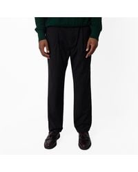 Emporio Armani - Virgin Wool Pleated Trousers, Brand Size 48 (Waist - Lyst