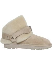 Burberry - Suede And Shearling Chubby Boots, Brand Size 41 Us - Lyst