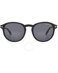 Tom Ford - Dante Smoke Round Sunglasses Ft0834 01a 52 - Lyst