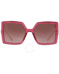 Chopard - Brown Gradient Square Sunglasses Sch334m 0afd 56 - Lyst