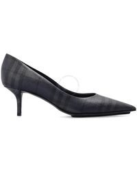 Burberry - Check-pattern 55mm Pumps - Lyst