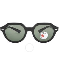Ray-Ban - Gina Polarized Green Square Sunglasses Rb4399 901/58 51 - Lyst