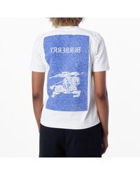 Burberry - Equestrian Knight Print T Shirt - Lyst